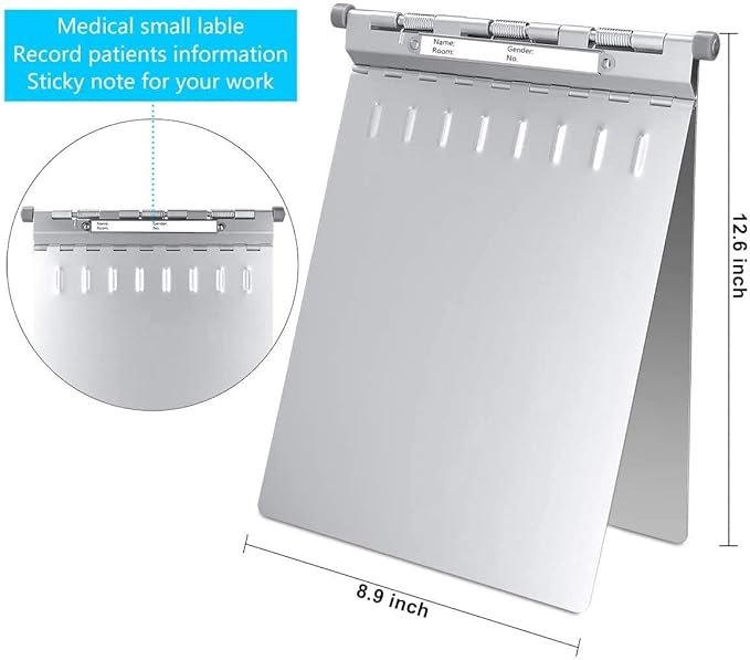 ROCOFF Metal Clipboard, Aluminum Heavy Duty Clipboard with Cover, Rust Proof & Protect Documents from Spilled Liquid, Letter Size Paper Holder with High Capacity Clip, Greate for Business or Study