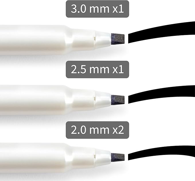 Speedball Elegant Writer Acid-Free Non-Toxic Water Based Calligraphy Marker, Chisel Tip, Assorted Size, Black, Set of 4