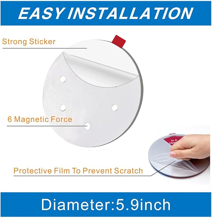 Beiyier 2 Pack 6 Option Office Privacy Sign, Round Rotating Hanger Business Door Signs - Clear Display Out Of Office, Back Soon, Do Not Disturb, Please Knock, Come On In, In A Meeting Status for Professional Work Environment (Silver, 6 Inch ）