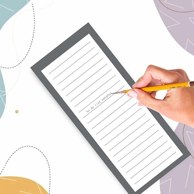 Utron 4 Pack Magnetic Notepads for Refrigerator, 50 Pages/Book Grocery List Magnet Pad for Fridge, Design Magnetic Grocery List Pad for Fridge, Grocery List Notepad, To-Do Memos, List