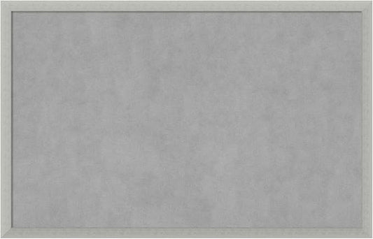 Amanti Art Silver Framed Magnetic Board 22x34 Large Vision Board for use with Magnets, 100% Metal Sheet to Display Items as Office Decor or for Home Organization in mudroom, Kitchen or Kids Room
