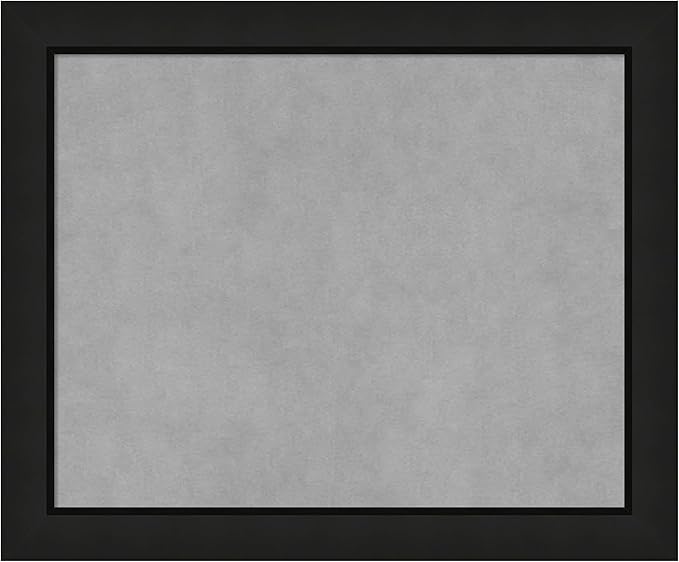 Amanti Art Black Framed Magnetic Board 19x23 Small Vision Board for use with Magnets, 100% Metal Sheet to Display Items as Office Decor or for Home Organization in mudroom, Kitchen or Kids Room