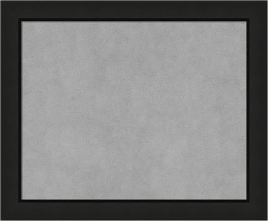 Amanti Art Black Framed Magnetic Board 19x23 Small Vision Board for use with Magnets, 100% Metal Sheet to Display Items as Office Decor or for Home Organization in mudroom, Kitchen or Kids Room
