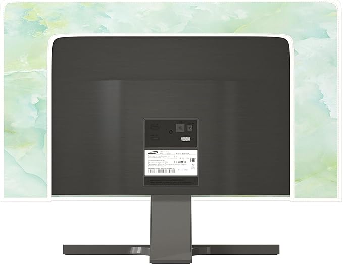 Baocicco Sage Green Marble Waterproof TV Dust Cover 45, 46, 47, 48 Inch Anti-Static Dustproof Abstract Creative Desige Television Accessories TV LCD Screen Texture TV Decoration for Tablet
