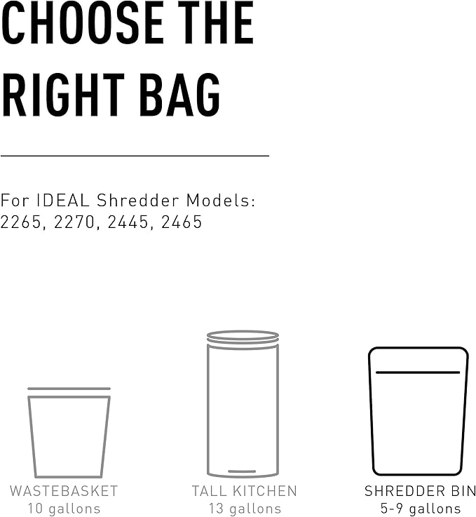 IDEAL Maintenance Bundle: AC0901H Gusseted Shredder Bags 40x14x48 Case 80 56-Gallon + High-Cling Lubricating Oil 6 Quart Bottles IDEACCED21/6H Compatible 2604, 3105, 4001 4003 4005, 4108