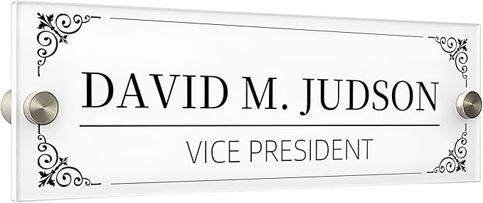 Personalized Office Wall Name Plate Sign Custom Door Name Plate Office Gifts Executive Sign Wall Plate Business Sign