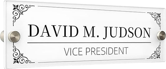 Personalized Office Wall Name Plate Sign Custom Door Name Plate Office Gifts Executive Sign Wall Plate Business Sign