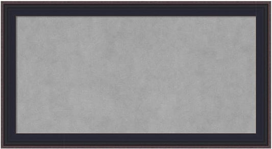 Amanti Art Black Framed Magnetic Board 15x27 Small Vision Board for use with Magnets, 100% Metal Sheet to Display Items as Office Decor or for Home Organization in mudroom, Kitchen or Kids Room