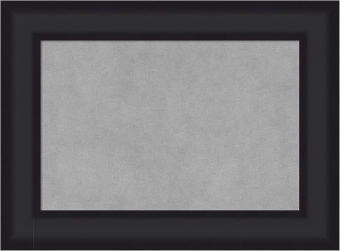 Amanti Art Black Framed Magnetic Board 17x23 Small Vision Board for use with Magnets, 100% Metal Sheet to Display Items as Office Decor or for Home Organization in mudroom, Kitchen or Kids Room