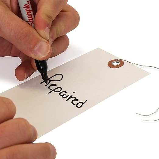 SmartSign Blank Tyvek Shipping Tags with Wire, Size #8 | 6 1/4" x 3 1/8", Pack of 100, White