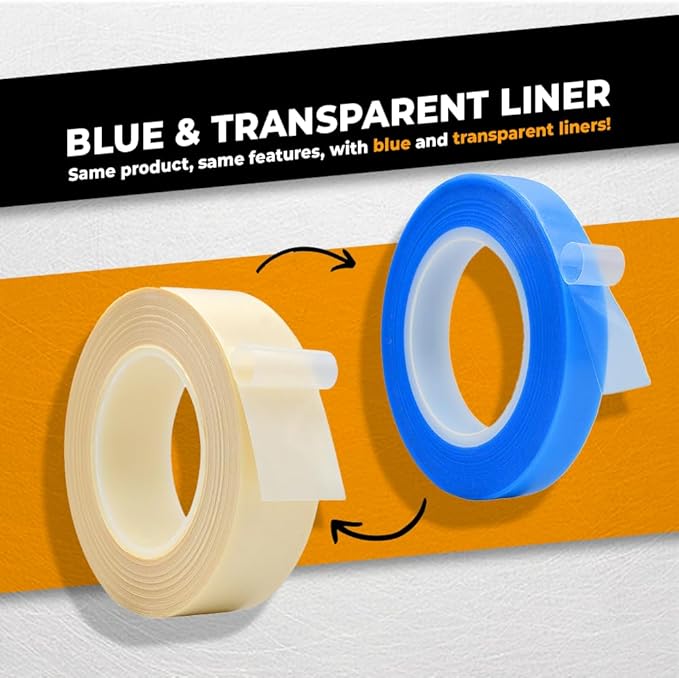 WOD SPT7A UHMW Polyethylene Transparent Film Slick Tape, 1 inch x 36 yd. Aggressive Adhesive - Ideal For Squeak Reduction, Drawers, and Bearings