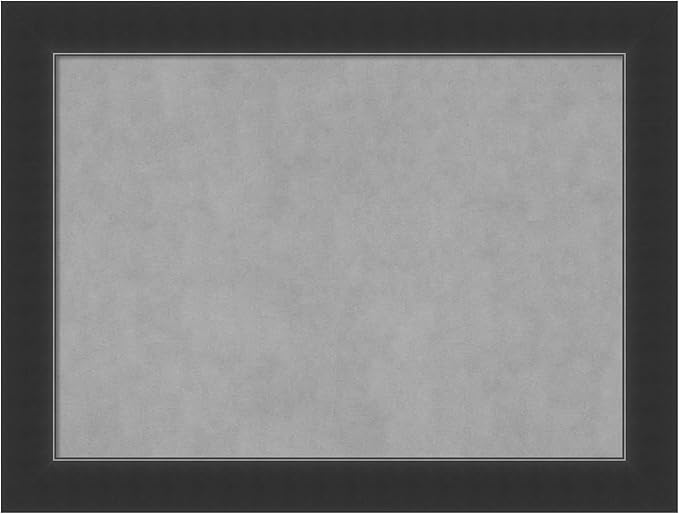 Amanti Art Black Framed Magnetic Board 25x33 Medium Vision Board for use with Magnets, 100% Metal Sheet to Display Items as Office Decor or for Home Organization in mudroom, Kitchen or Kids Room