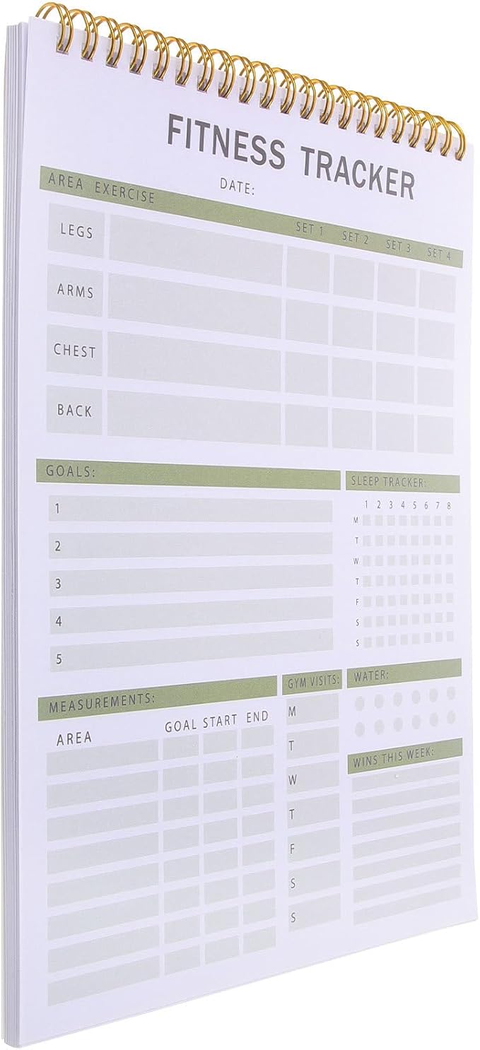 CIYODO Fitness Journal Notebook Workout Planner with Daily Training Schedule and Yearly Fitness Tracker for Exercise Planning and Progress Tracking