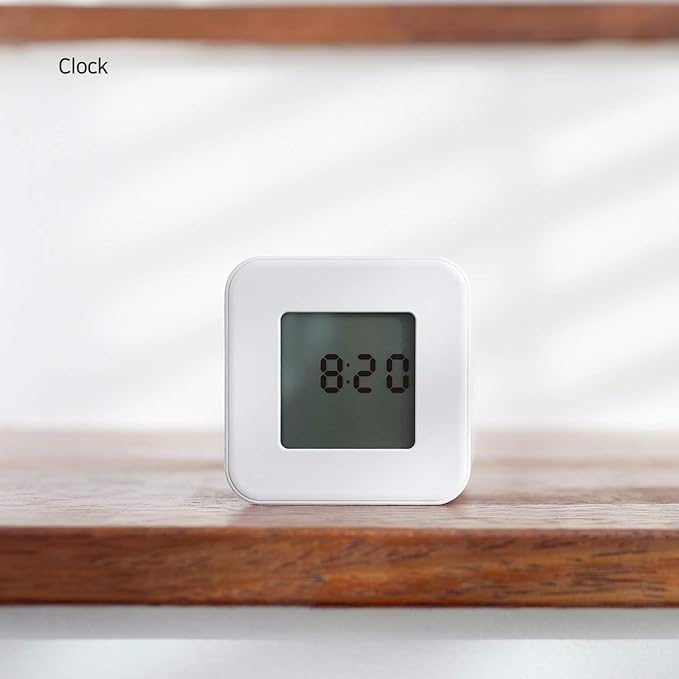 mooas Multi Cube Timer Clock (Yellow), Rotating Flip Gravity Sensor Time Management Digital LED Clock & Timer 3,10,30,60 min Setting ADHD Desk Office Productivity Kids Workout Kitchen