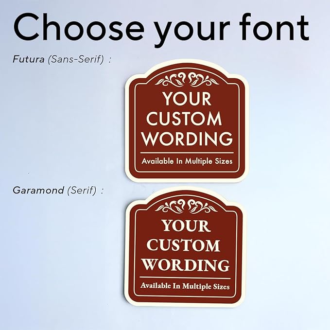 Custom Decorative Metal Outdoor Sign - Personalized Aluminum, Custom Driveway Waterproof Sign Made In USA, 12x12 Design Red Brick