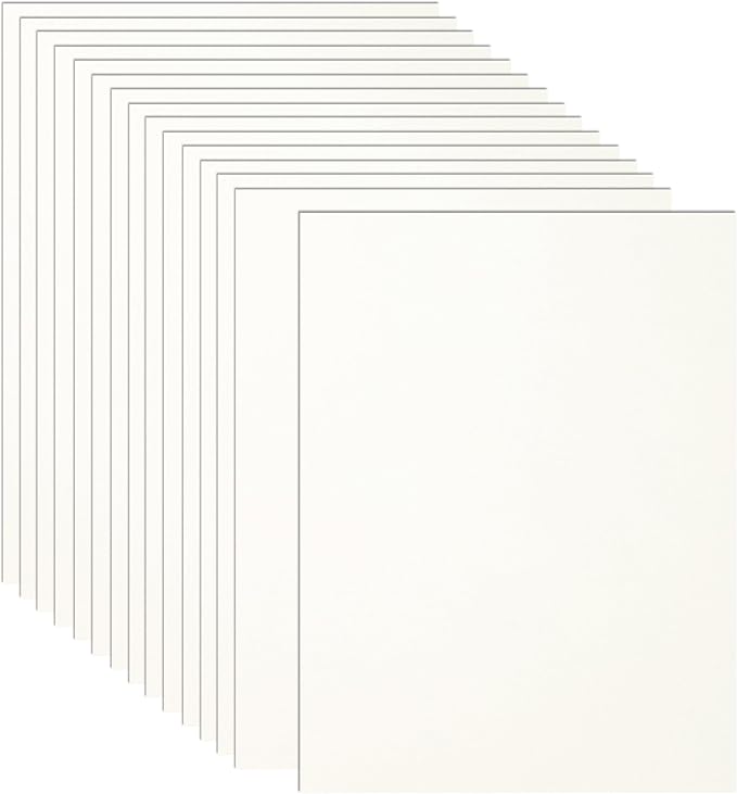 Guakicae 32 Sheets Cream Cardstock 8.5 x 11 Off White Paper, 80lb Thick Ivory Paper Card Stock for DIY Card Making, Wedding Invitations, Thank You Cards, Business Cards, Menus
