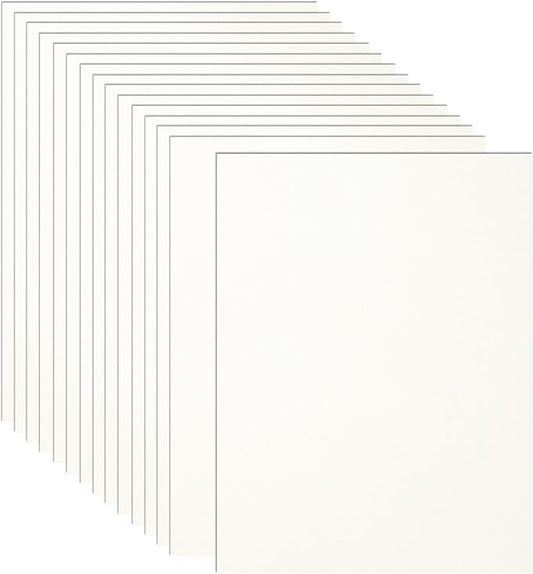 Guakicae 32 Sheets Cream Cardstock 8.5 x 11 Off White Paper, 80lb Thick Ivory Paper Card Stock for DIY Card Making, Wedding Invitations, Thank You Cards, Business Cards, Menus
