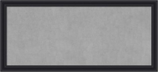Amanti Art Black Framed Magnetic Board 24x52 Oversize Vision Board for use with Magnets, 100% Metal Sheet to Display Items as Office Decor or for Home Organization in mudroom, Kitchen or Kids Room