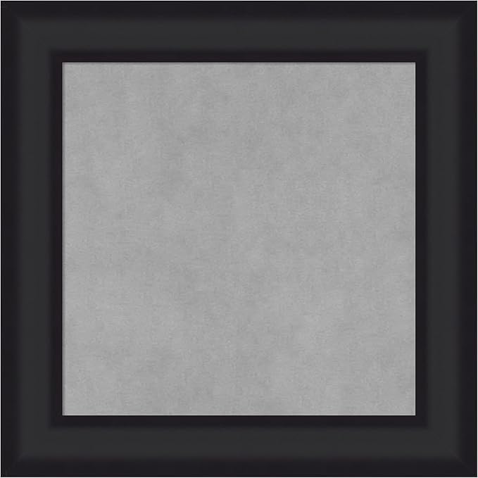 Amanti Art Black Framed Magnetic Board 21x21 Small Vision Board for use with Magnets, 100% Metal Sheet to Display Items as Office Decor or for Home Organization in mudroom, Kitchen or Kids Room