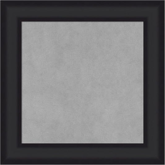 Amanti Art Black Framed Magnetic Board 21x21 Small Vision Board for use with Magnets, 100% Metal Sheet to Display Items as Office Decor or for Home Organization in mudroom, Kitchen or Kids Room