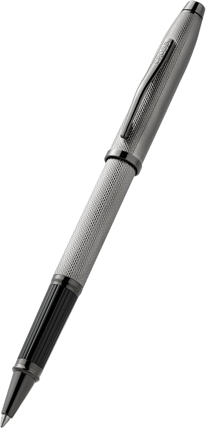 Cross Century II Polished Slate Gray Engraved Diamond Pattern with Slate Gray PVD Appointments Ballpoint Pen
