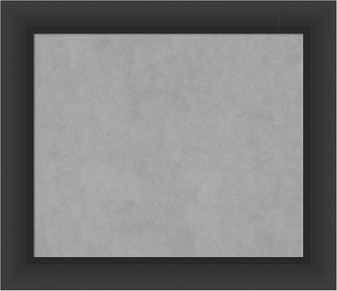 Amanti Art Black Framed Magnetic Board 25x29 Medium Vision Board for use with Magnets, 100% Metal Sheet to Display Items as Office Decor or for Home Organization in mudroom, Kitchen or Kids Room