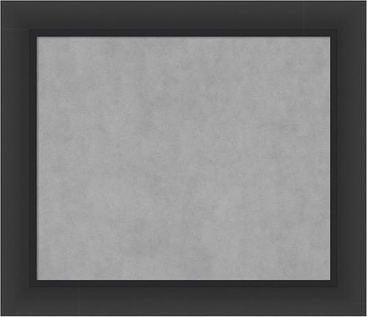 Amanti Art Black Framed Magnetic Board 25x29 Medium Vision Board for use with Magnets, 100% Metal Sheet to Display Items as Office Decor or for Home Organization in mudroom, Kitchen or Kids Room