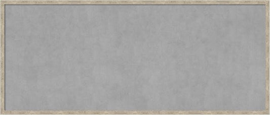 Amanti Art Silver Framed Magnetic Board 21x49 Oversize Vision Board for use with Magnets, 100% Metal Sheet to Display Items as Office Decor or for Home Organization in mudroom, Kitchen or Kids Room