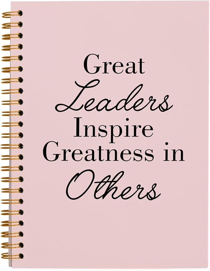 OXW Blush Notebooks for Work, Employee Appreciation Gifts, Leadership Gifts Notebook Journal for Writing Meeting Office, Thank You Gifts for Women Men Leader Mentor Boss Manager, 5.5"x8.3"