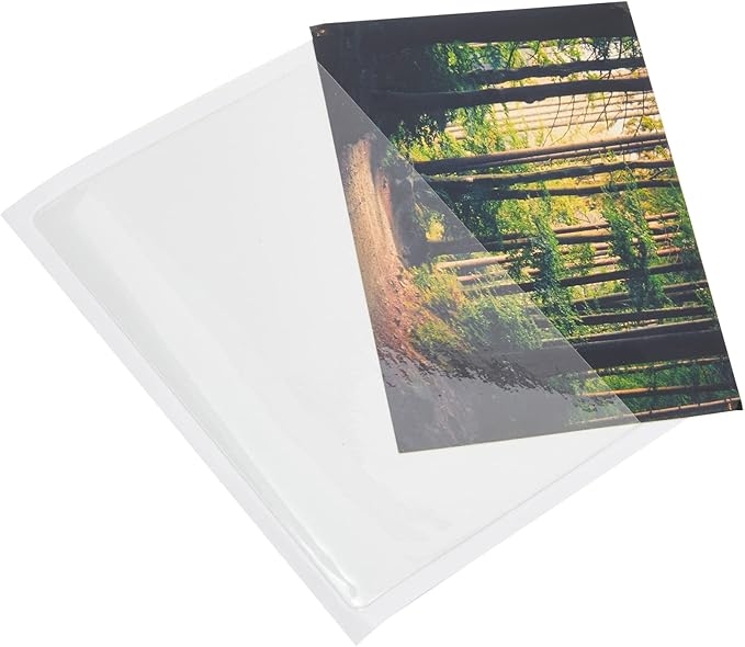 Juvale Index Card Holder Sleeves - 4 x 6 in, Clear, 100 Ct, Classic - Adhesive Photo Pockets & Label Holders for Binders & Storage Bins - Photo Sleeves for Drawer, Shelf Labels & Index Card Storage