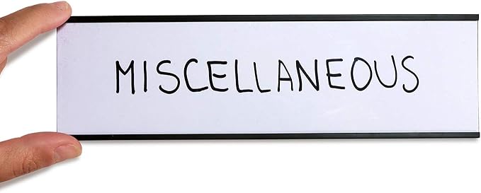 SmartSign Magnetic 'C' Channel Label Holders | 2.5" x 8" Pack of 10