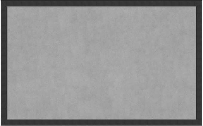 Amanti Art Black Framed Magnetic Board 26x42 Large Vision Board for use with Magnets, 100% Metal Sheet to Display Items as Office Decor or for Home Organization in mudroom, Kitchen or Kids Room
