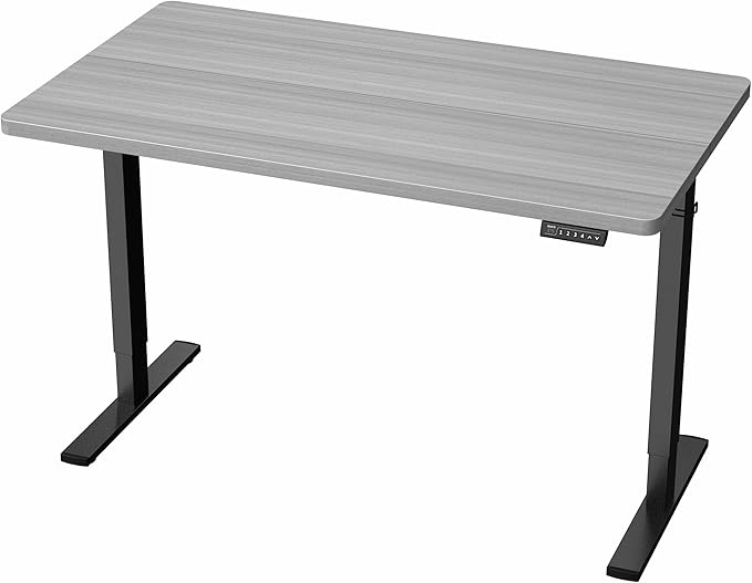 VIVO Electric 43 x 24 in Standing Desk, Memory Height Adjustment, 1B Series, Holds 220 lbs, Dark Gray Top, Black Frame, DESK-1B4G