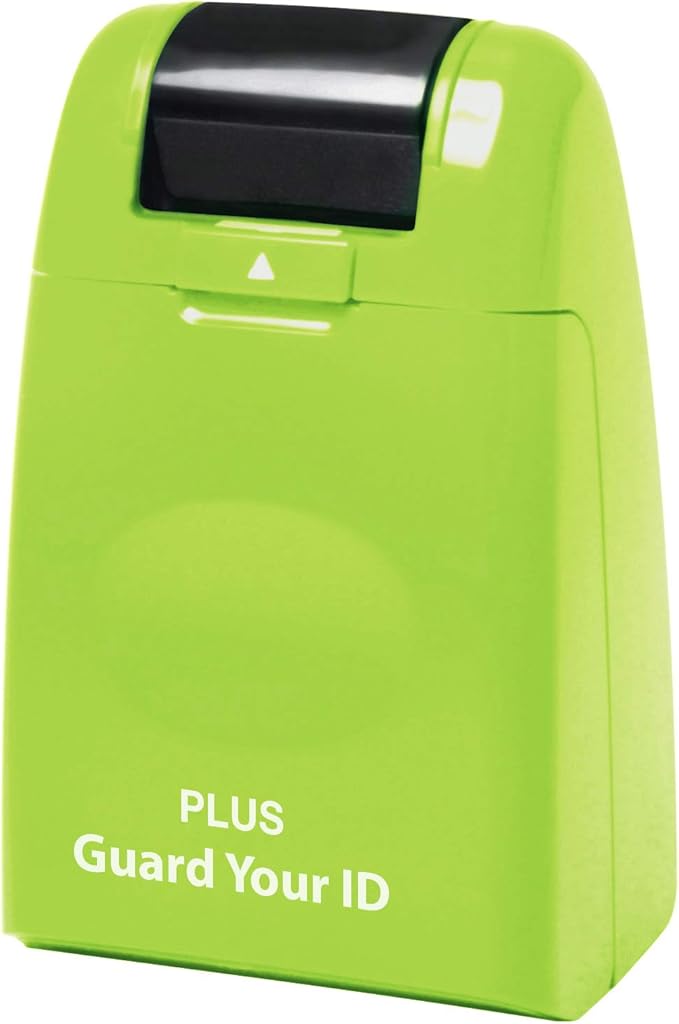 Guard Your ID Identity Protection Stamp Roller, Green