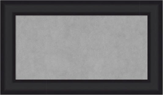 Amanti Art Black Framed Magnetic Board 17x29 Small Vision Board for use with Magnets, 100% Metal Sheet to Display Items as Office Decor or for Home Organization in mudroom, Kitchen or Kids Room