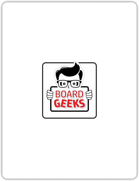 Board Geeks 1 Small Dry Erase Board for Kids - Mini White Board for Students and Teachers - Durable and Portable Individual Whiteboard with Rounded Corners - Double Sided (9x12 Inches)