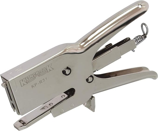 Klinch-Pak KP-R31 Heavy Duty Manual Plier Stapler - Blunt, Sword and Bag Sealer anvils Included. for Staples STCR5019, STH5019, JK694, Rapid 73. 1/4" - 1/2" SIM HD31 10540310