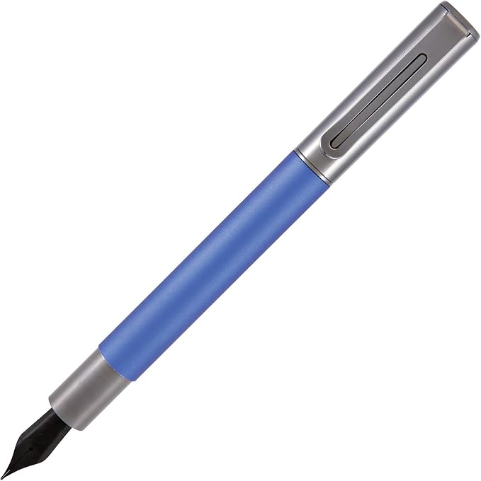 Monteverde USA Ritma Fountain Pen in Blue – Extra Fine Nib, Precision JoWo Stainless Steel, Refillable Ink Cartridge/Converter – Perfect for Professionals & Artists