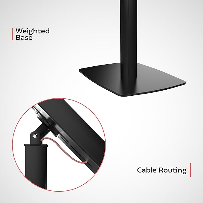 Thin Floor Stand - CTA Tall Standing 360 Degree Kiosk Display Tablet Holder - Charger Access & Lock - for iPad Pro 13-inch (M4), iPad Pro 12.9-inch, iPad Air 13-Inch (M3 / M2)