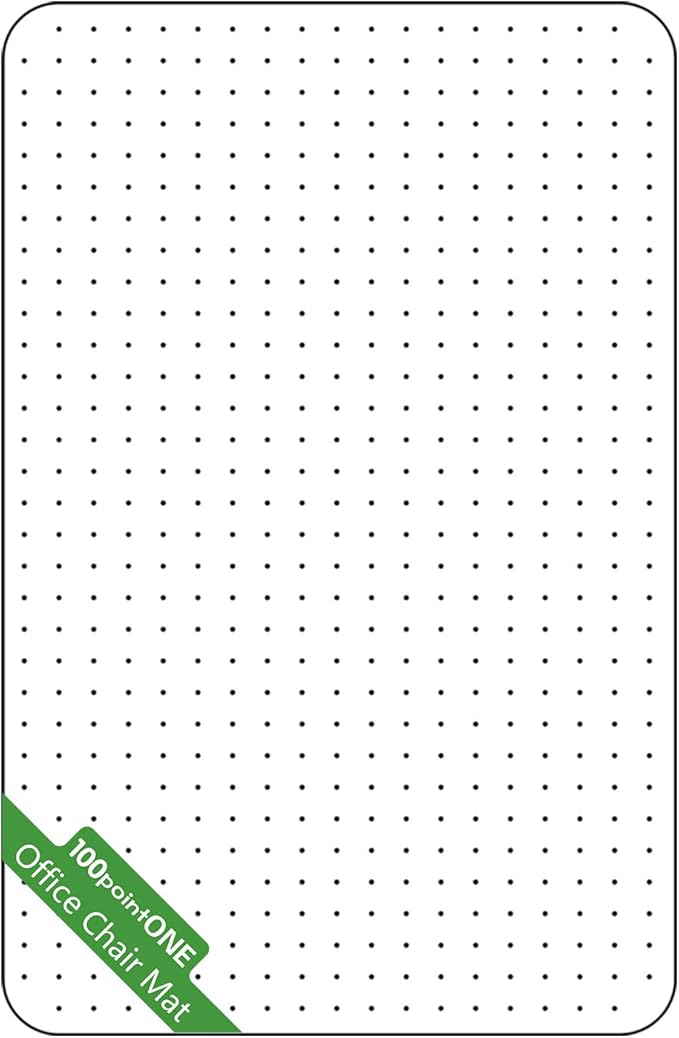 Office Chair Mat for Carpet - Clear Thick Desk Chair Mat for Carpet Plastic Floor Mats for Rolling Work and Gaming Chairs with Studs for Low Pile, Flat and No Carpeted Floors