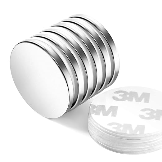 Neosmuk Rare Earth Magnets, Super Strong Magnet Heavy Duty for Craft, Neodymium Magnets with Adhesive Backing for Board, Thin Powerful Large and Industrial Magnets Stick for Cabinet, Refrigerator