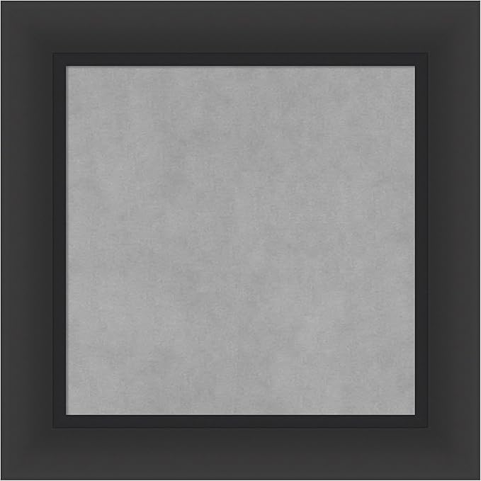 Amanti Art Black Framed Magnetic Board 21x21 Small Vision Board for use with Magnets, 100% Metal Sheet to Display Items as Office Decor or for Home Organization in mudroom, Kitchen or Kids Room