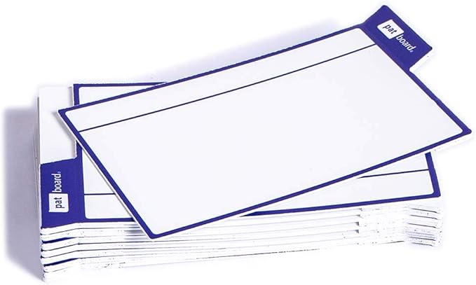 PATboard Scrum Board and Kanban Board - 16 Task Cards Medium - with nanocups® for Glass - Navy Blue