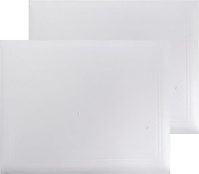 GraduationMall 8.5"x11" Smooth Padded Diploma Cover Certificate Holder White,2-Packs