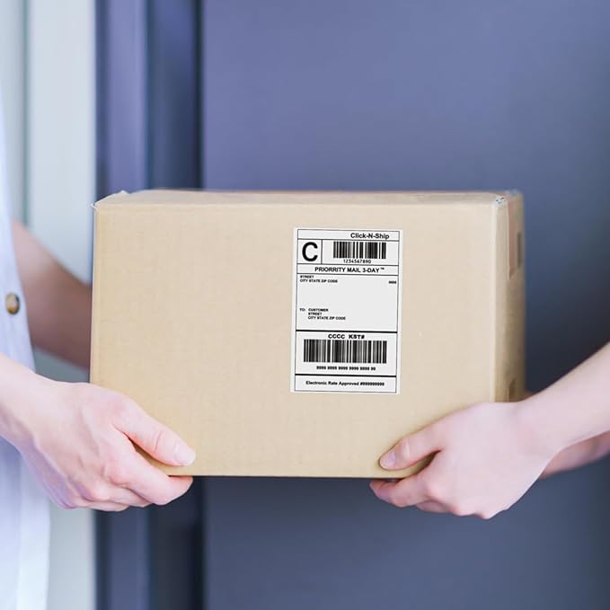 L LIKED 4x6 Direct Thermal Labels (250 Labels/Roll) - Perfect for Zebra Printers (500 Rolls)