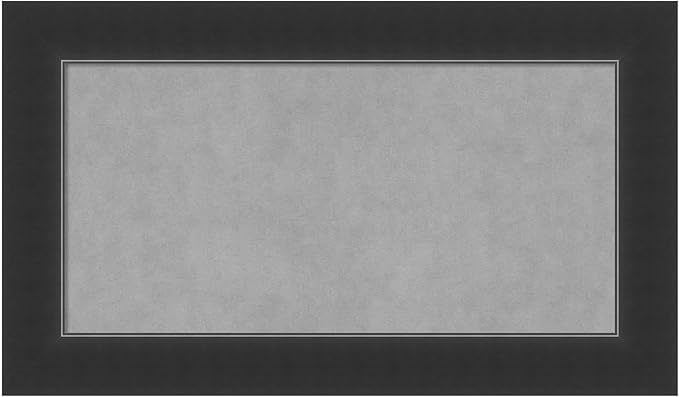 Amanti Art Black Framed Magnetic Board 17x29 Small Vision Board for use with Magnets, 100% Metal Sheet to Display Items as Office Decor or for Home Organization in mudroom, Kitchen or Kids Room