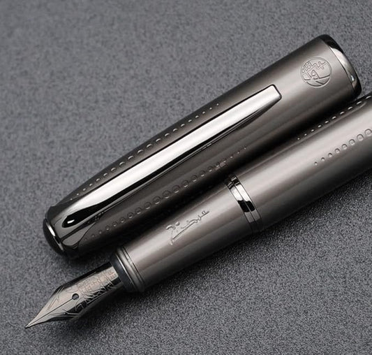 Picasso 916 Malage Fountain Pen Original Box New Version (Starlit Night Gray, Extra Fine Nib 0.38mm)