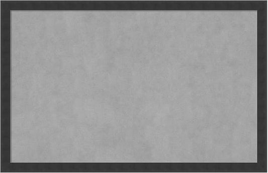 Amanti Art Black Framed Magnetic Board 22x34 Large Vision Board for use with Magnets, 100% Metal Sheet to Display Items as Office Decor or for Home Organization in mudroom, Kitchen or Kids Room