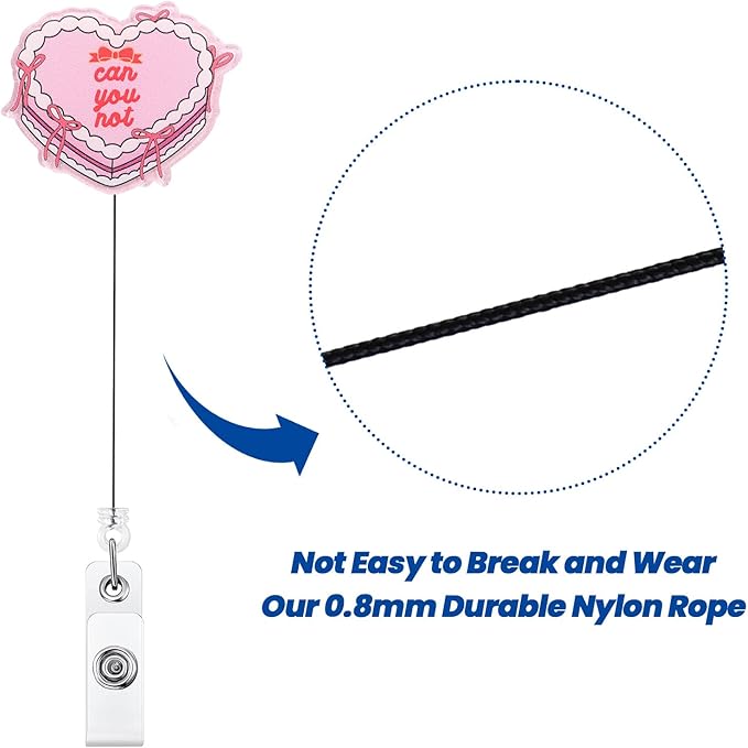 Can You Not Funny Nurse Badge Reel, Cute Retractable ID Card Badge Holders, Medical Badge Clip for Nurses Station Psychiatry ER ED RN CNA Social Workers Psychologist Physician Front Desk Receptionist
