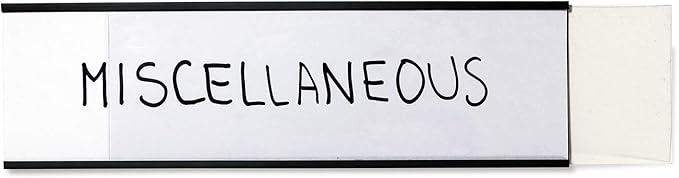 SmartSign Magnetic 'C' Channel Label Holders | 2.5" x 8" Pack of 10